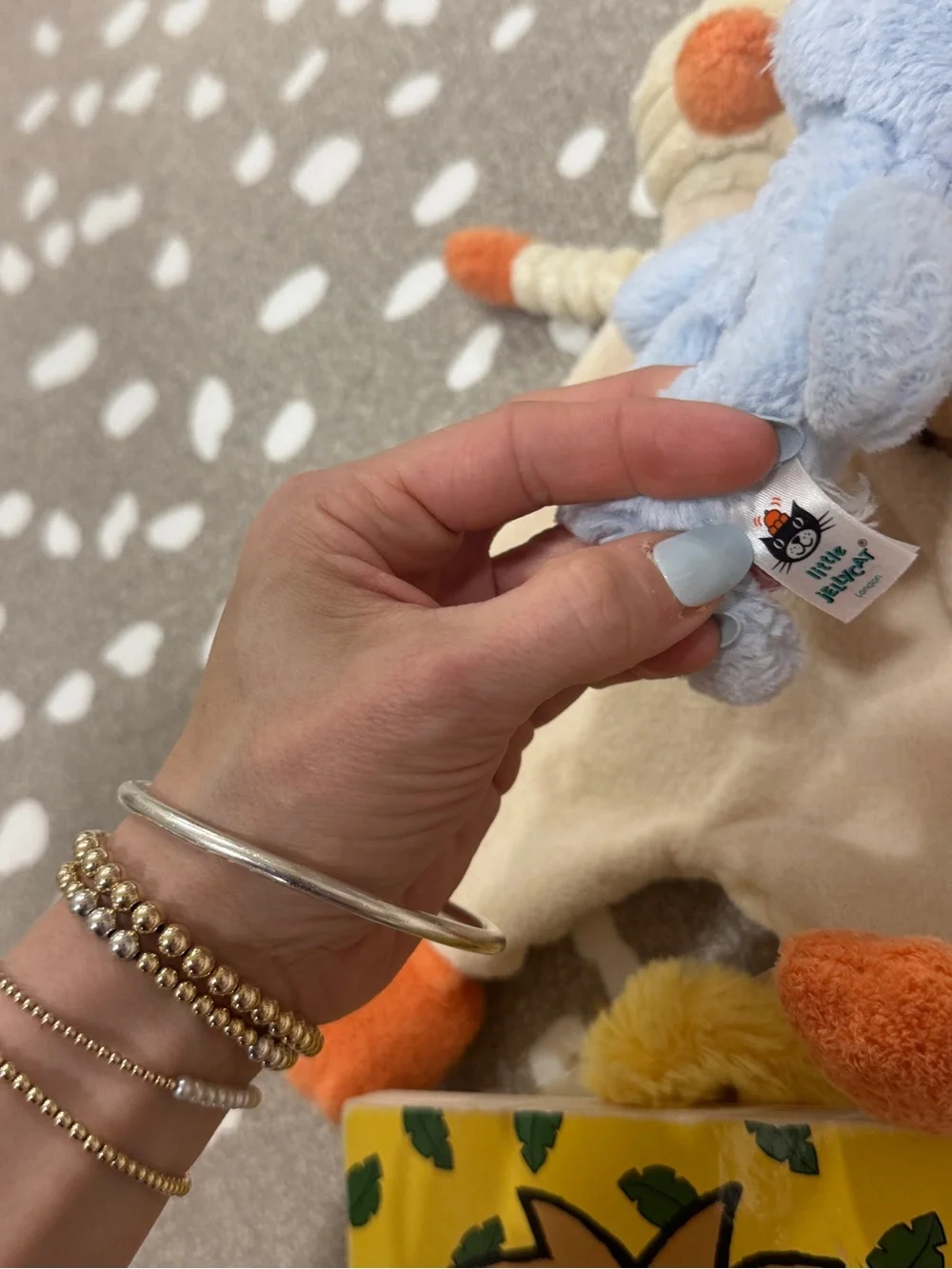 Jellycat lot baby rattle stuffed animal book bashful bunny giraffe lion duckbear